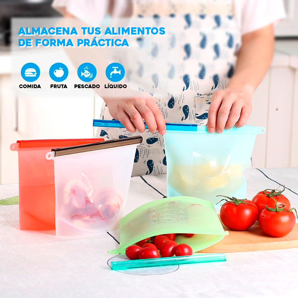 Miniatura 2 de Bolsa Silicona 1500 ml Hermetica HE0233